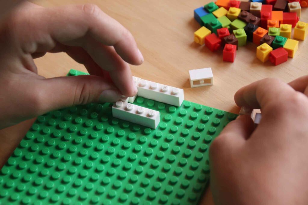 How do you teach multiplication with LEGO?
