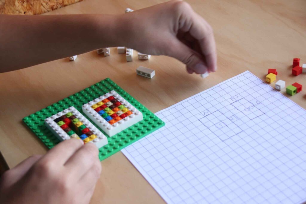 How can Legos be used as math manipulatives?